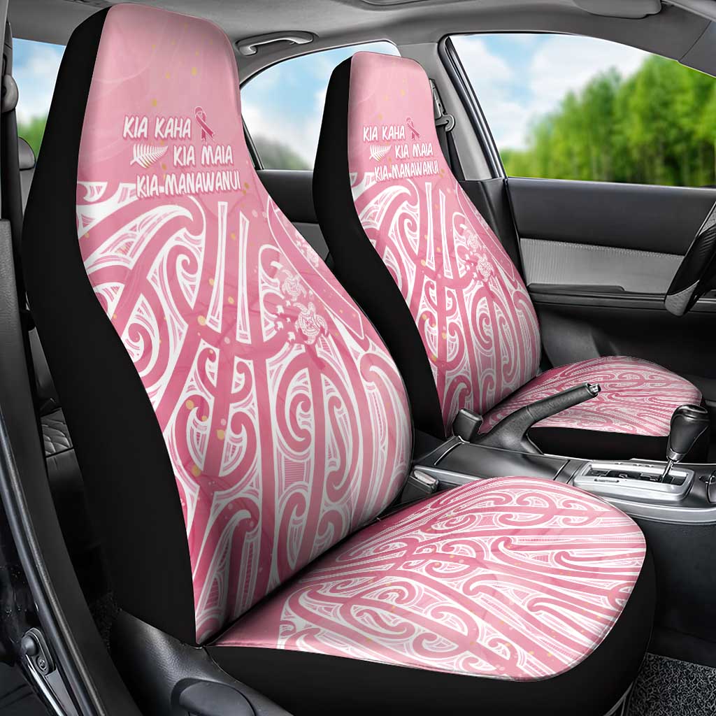 Breast Cancer Awareness Maori Car Seat Cover Kia Kaha Kia Maia Kia Manawanui - Vibe Hoodie