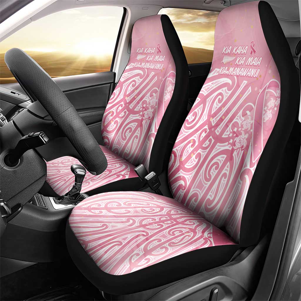 Breast Cancer Awareness Maori Car Seat Cover Kia Kaha Kia Maia Kia Manawanui - Vibe Hoodie