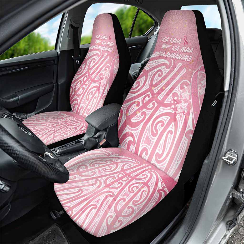 Breast Cancer Awareness Maori Car Seat Cover Kia Kaha Kia Maia Kia Manawanui - Vibe Hoodie
