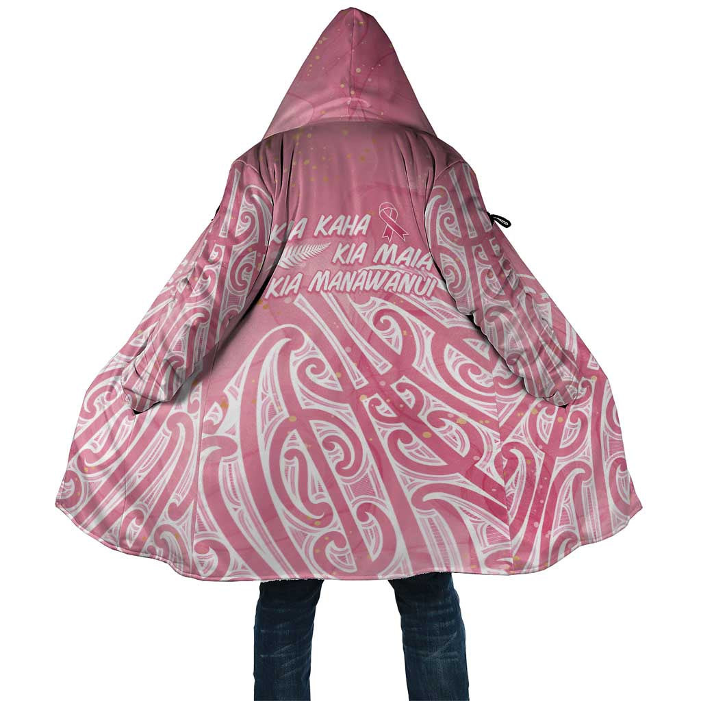 Breast Cancer Awareness Maori Cloak Kia Kaha Kia Maia Kia Manawanui - Vibe Hoodie