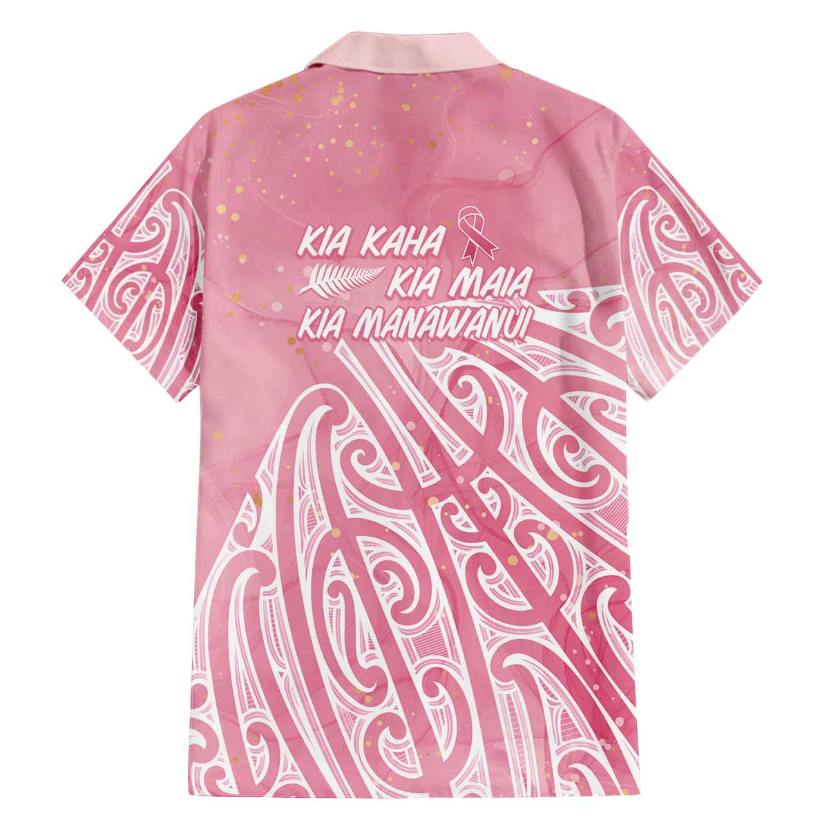 Breast Cancer Awareness Maori Family Matching Off The Shoulder Long Sleeve Dress and Hawaiian Shirt Kia Kaha Kia Maia Kia Manawanui - Vibe Hoodie