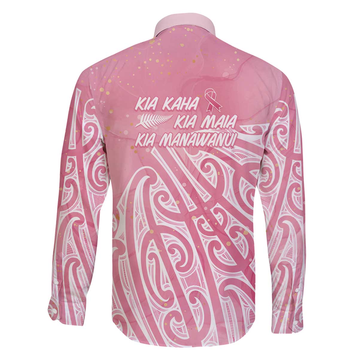 Breast Cancer Awareness Maori Family Matching Off The Shoulder Long Sleeve Dress and Hawaiian Shirt Kia Kaha Kia Maia Kia Manawanui - Vibe Hoodie