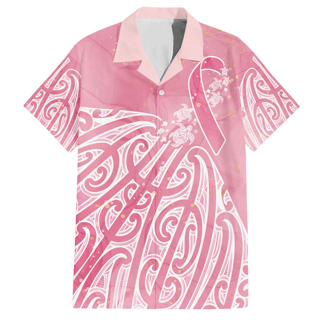 Breast Cancer Awareness Maori Family Matching Puletasi and Hawaiian Shirt Kia Kaha Kia Maia Kia Manawanui - Vibe Hoodie