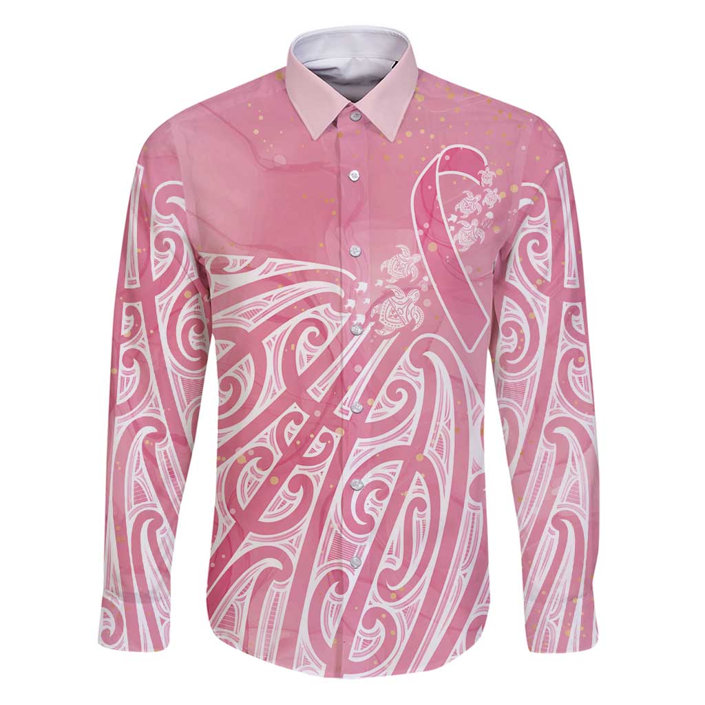 Breast Cancer Awareness Maori Family Matching Puletasi and Hawaiian Shirt Kia Kaha Kia Maia Kia Manawanui - Vibe Hoodie