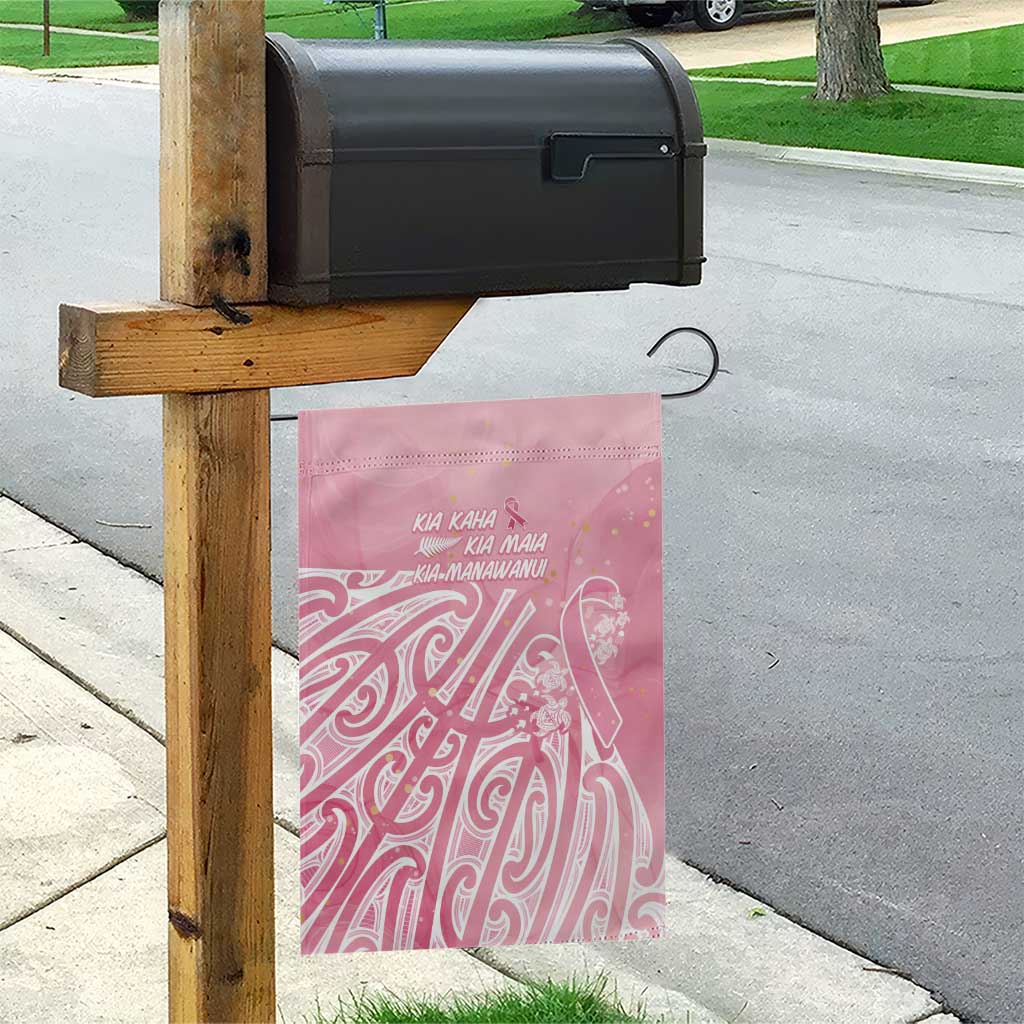 Breast Cancer Awareness Maori Garden Flag Kia Kaha Kia Maia Kia Manawanui - Vibe Hoodie