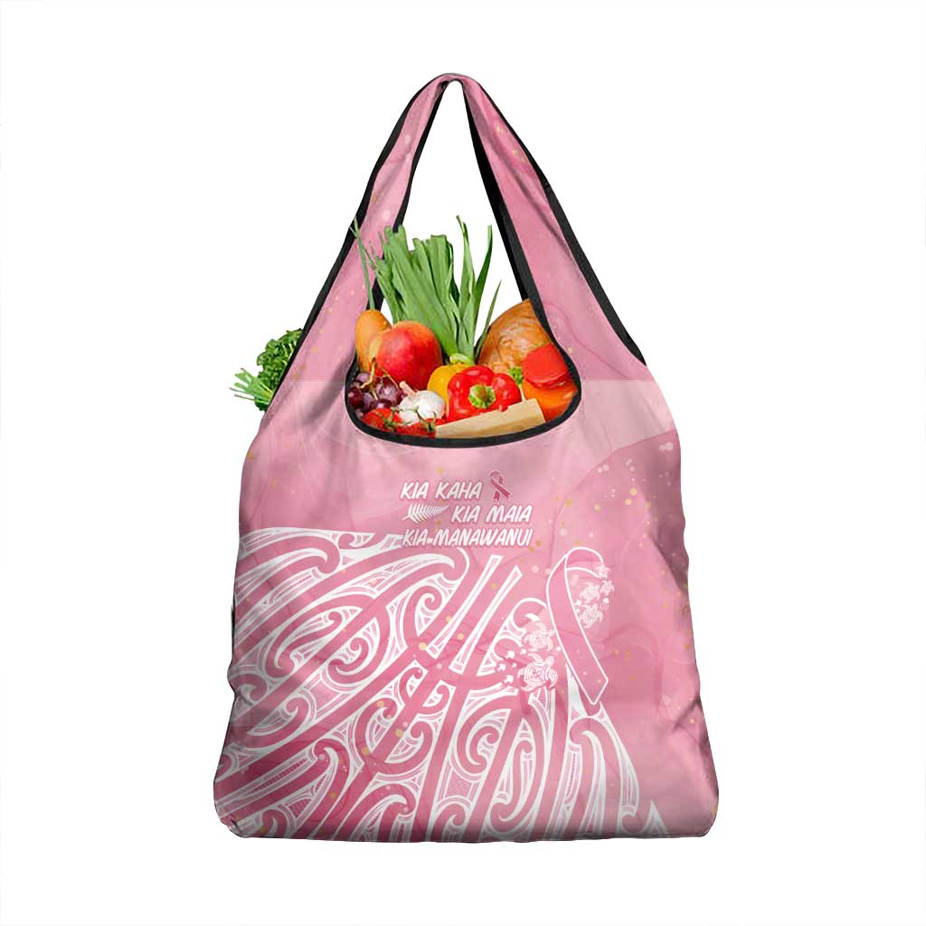 Breast Cancer Awareness Maori Grocery Bag Kia Kaha Kia Maia Kia Manawanui - Vibe Hoodie