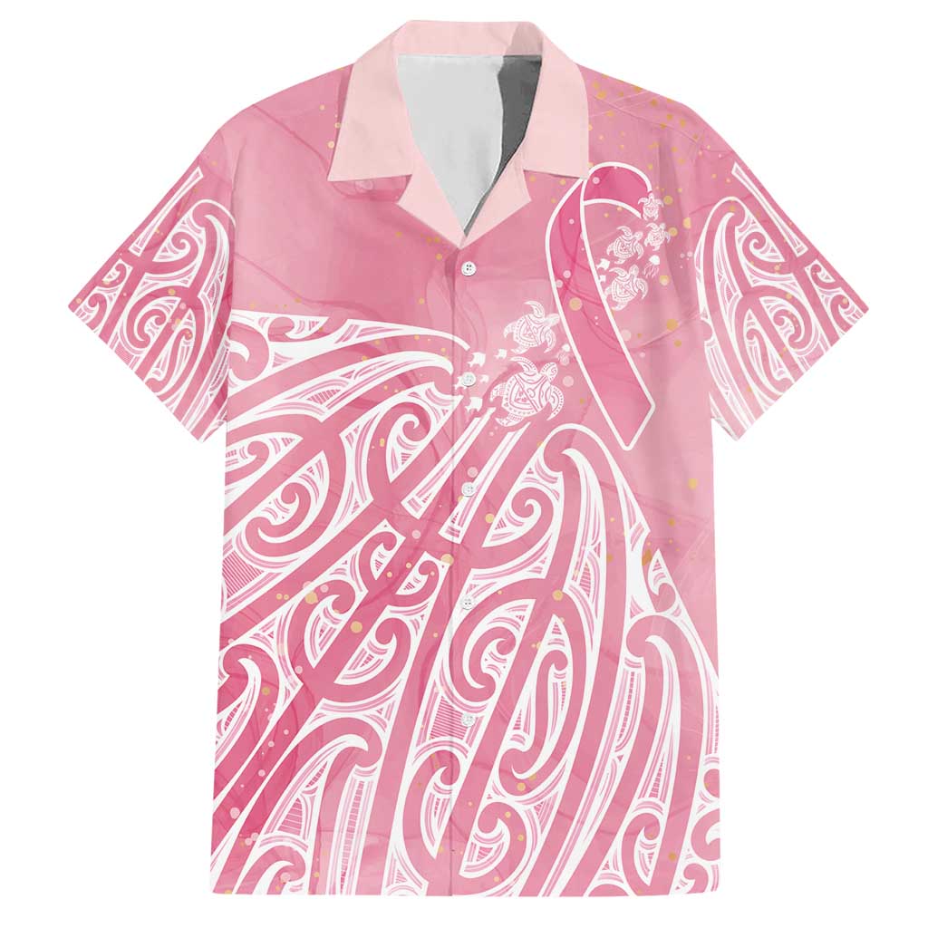 Breast Cancer Awareness Maori Hawaiian Shirt Kia Kaha Kia Maia Kia Manawanui - Vibe Hoodie
