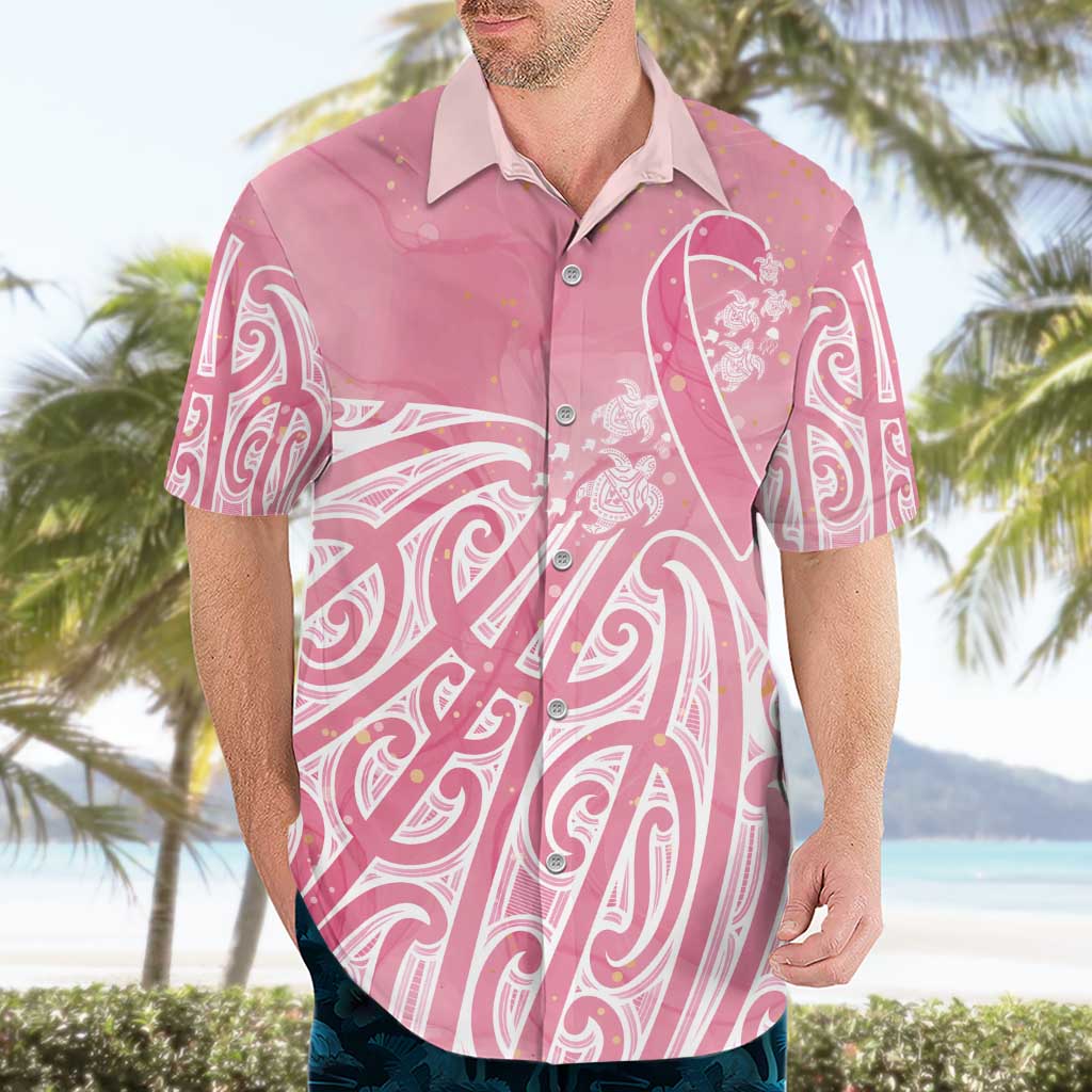 Breast Cancer Awareness Maori Hawaiian Shirt Kia Kaha Kia Maia Kia Manawanui - Vibe Hoodie