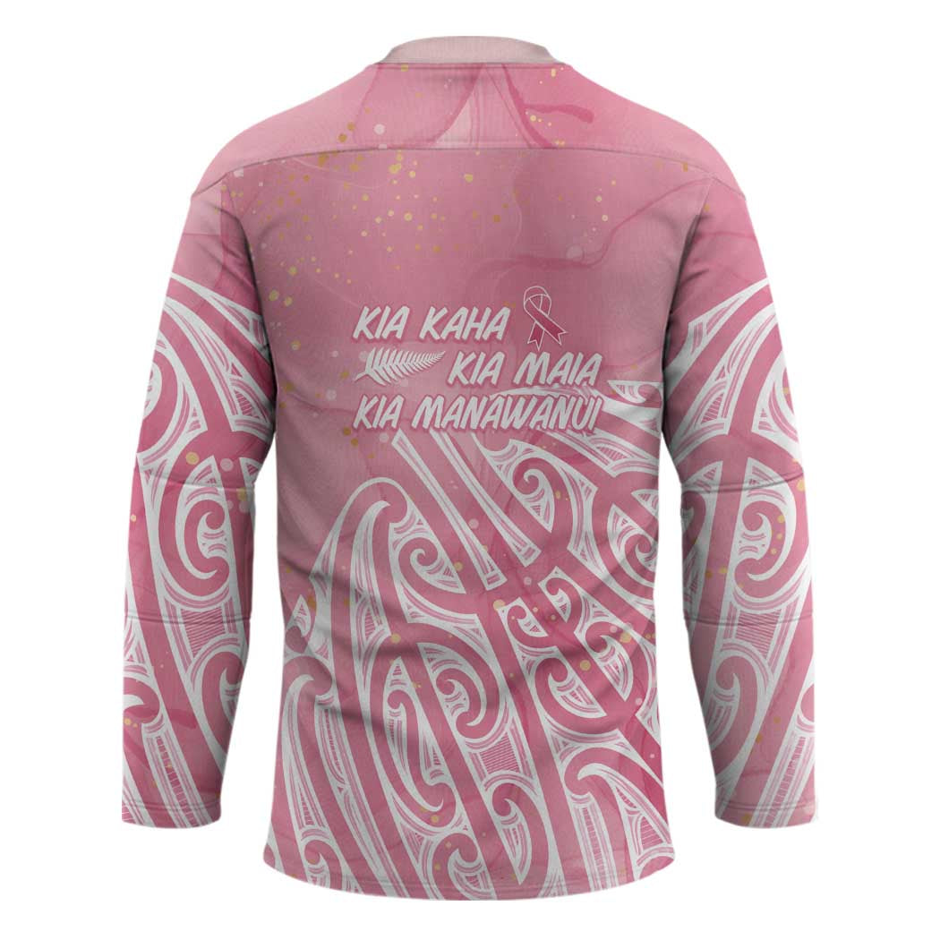 Breast Cancer Awareness Maori Hockey Jersey Kia Kaha Kia Maia Kia Manawanui - Vibe Hoodie