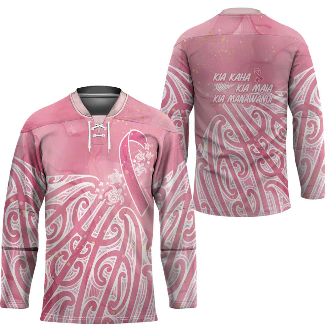 Breast Cancer Awareness Maori Hockey Jersey Kia Kaha Kia Maia Kia Manawanui - Vibe Hoodie
