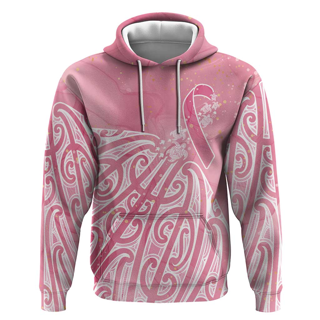 Breast Cancer Awareness Maori Hoodie Kia Kaha Kia Maia Kia Manawanui - Vibe Hoodie