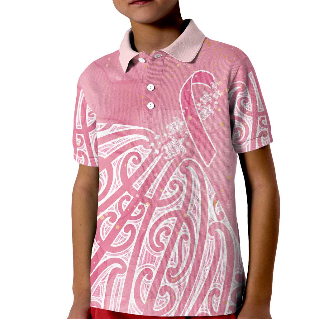 Breast Cancer Awareness Maori Kid Polo Shirt Kia Kaha Kia Maia Kia Manawanui - Vibe Hoodie