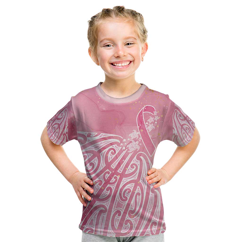 Breast Cancer Awareness Maori Kid T Shirt Kia Kaha Kia Maia Kia Manawanui - Vibe Hoodie