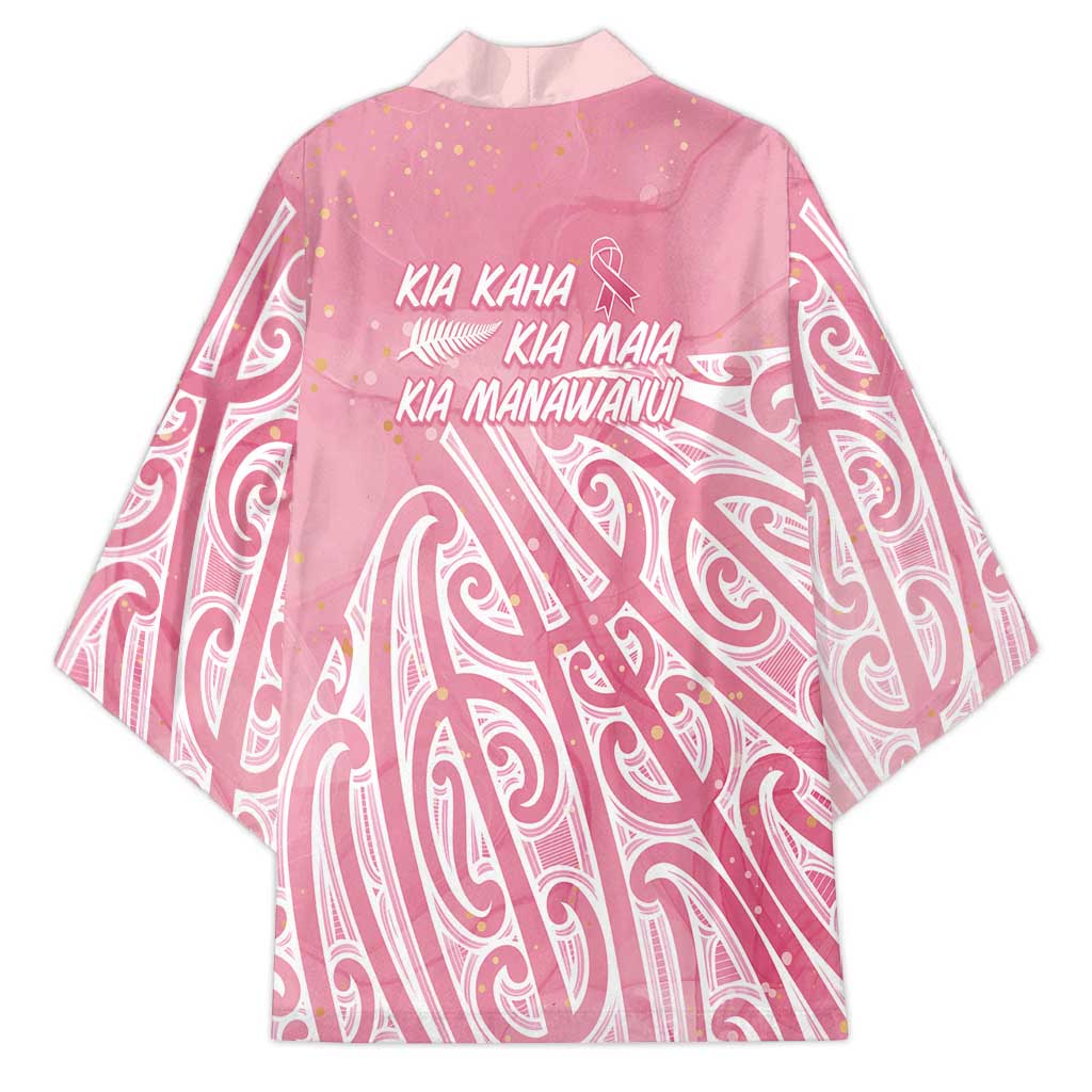 Breast Cancer Awareness Maori Kimono Kia Kaha Kia Maia Kia Manawanui - Vibe Hoodie