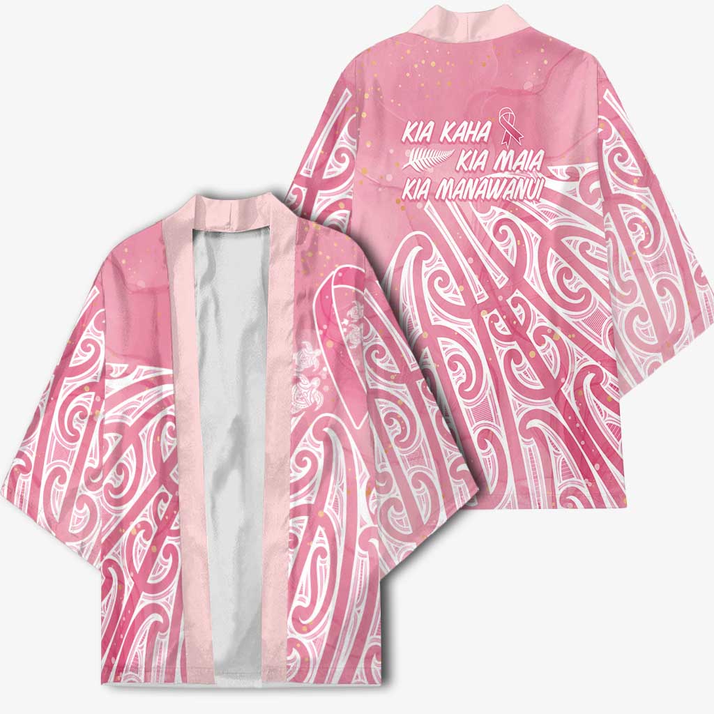 Breast Cancer Awareness Maori Kimono Kia Kaha Kia Maia Kia Manawanui - Vibe Hoodie