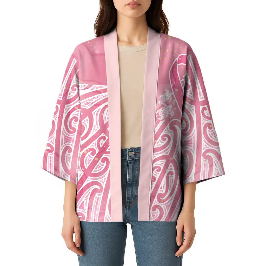 Breast Cancer Awareness Maori Kimono Kia Kaha Kia Maia Kia Manawanui - Vibe Hoodie