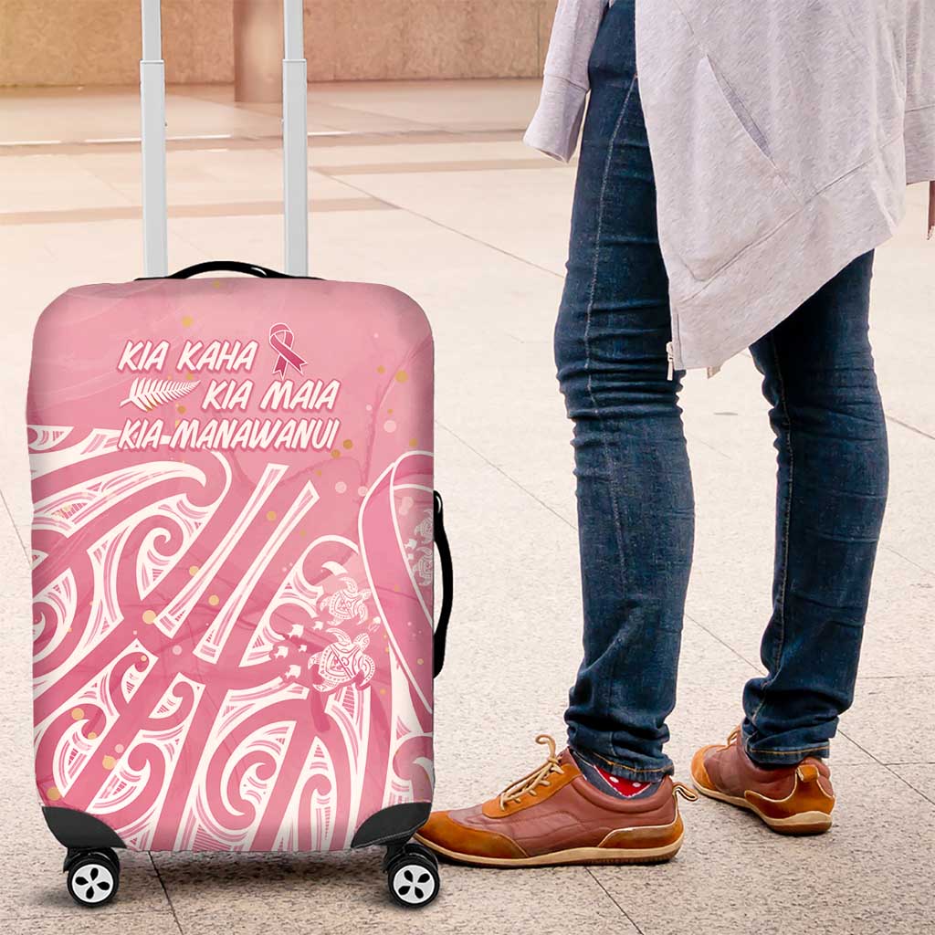 Breast Cancer Awareness Maori Luggage Cover Kia Kaha Kia Maia Kia Manawanui - Vibe Hoodie