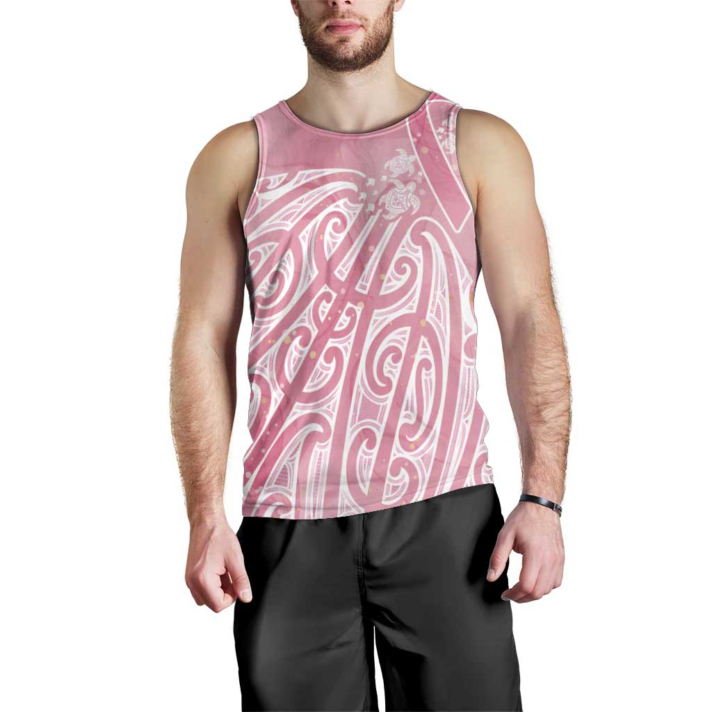 Breast Cancer Awareness Maori Men Tank Top Kia Kaha Kia Maia Kia Manawanui - Vibe Hoodie