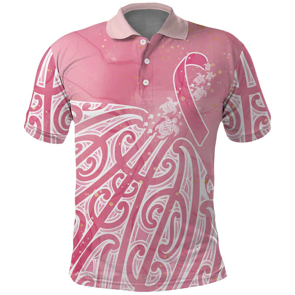 Breast Cancer Awareness Maori Polo Shirt Kia Kaha Kia Maia Kia Manawanui - Vibe Hoodie
