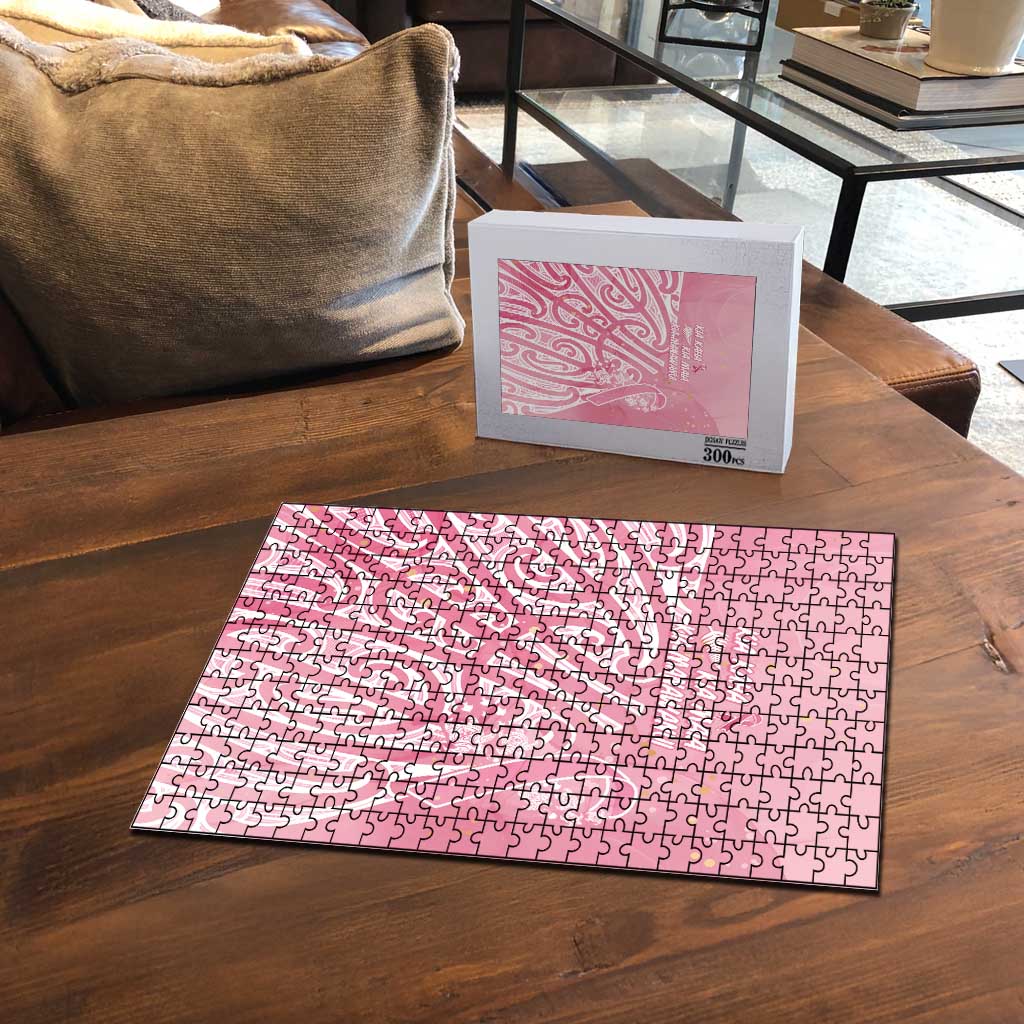 Breast Cancer Awareness Maori Puzzle Kia Kaha Kia Maia Kia Manawanui - Vibe Hoodie