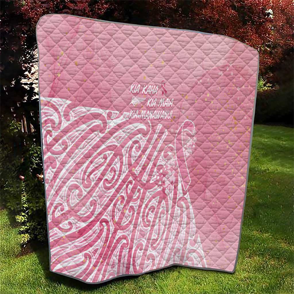 Breast Cancer Awareness Maori Quilt Kia Kaha Kia Maia Kia Manawanui - Vibe Hoodie