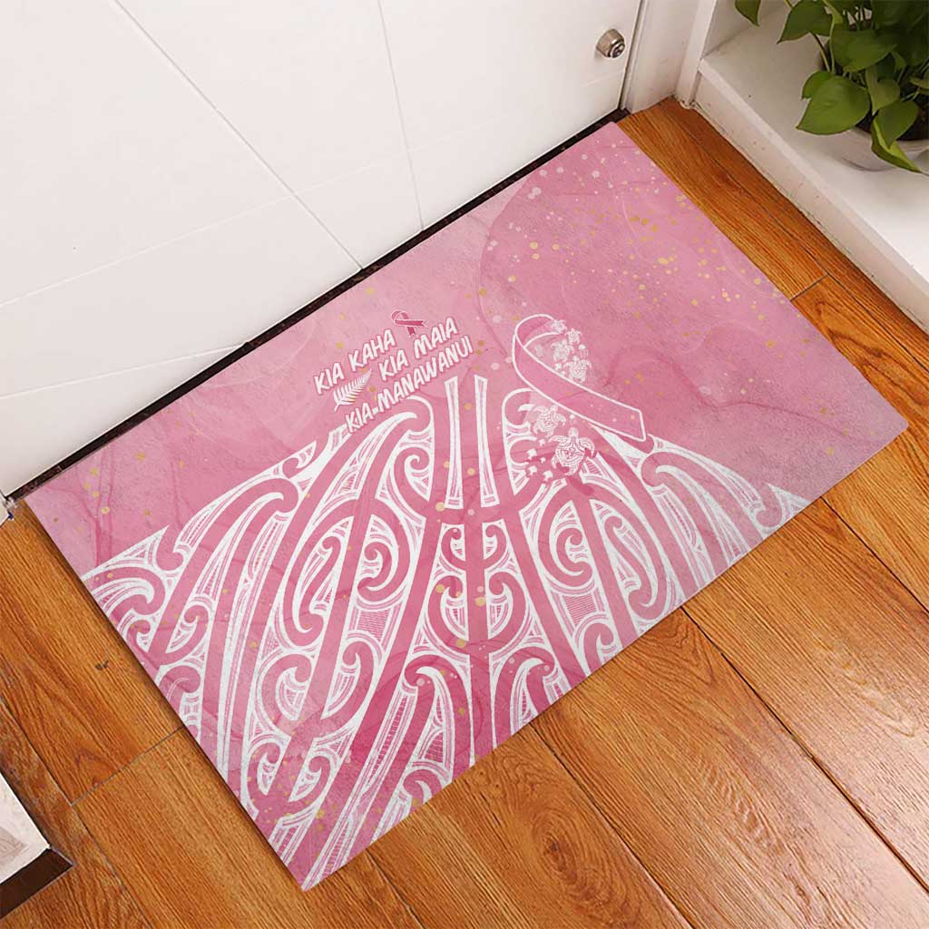 Breast Cancer Awareness Maori Rubber Doormat Kia Kaha Kia Maia Kia Manawanui - Vibe Hoodie