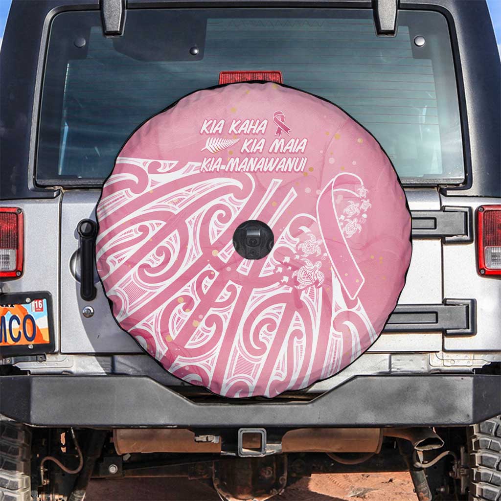 Breast Cancer Awareness Maori Spare Tire Cover Kia Kaha Kia Maia Kia Manawanui - Vibe Hoodie
