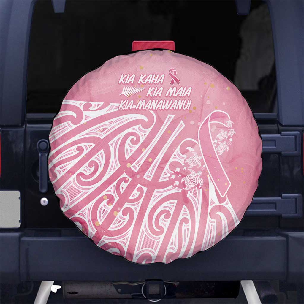 Breast Cancer Awareness Maori Spare Tire Cover Kia Kaha Kia Maia Kia Manawanui - Vibe Hoodie