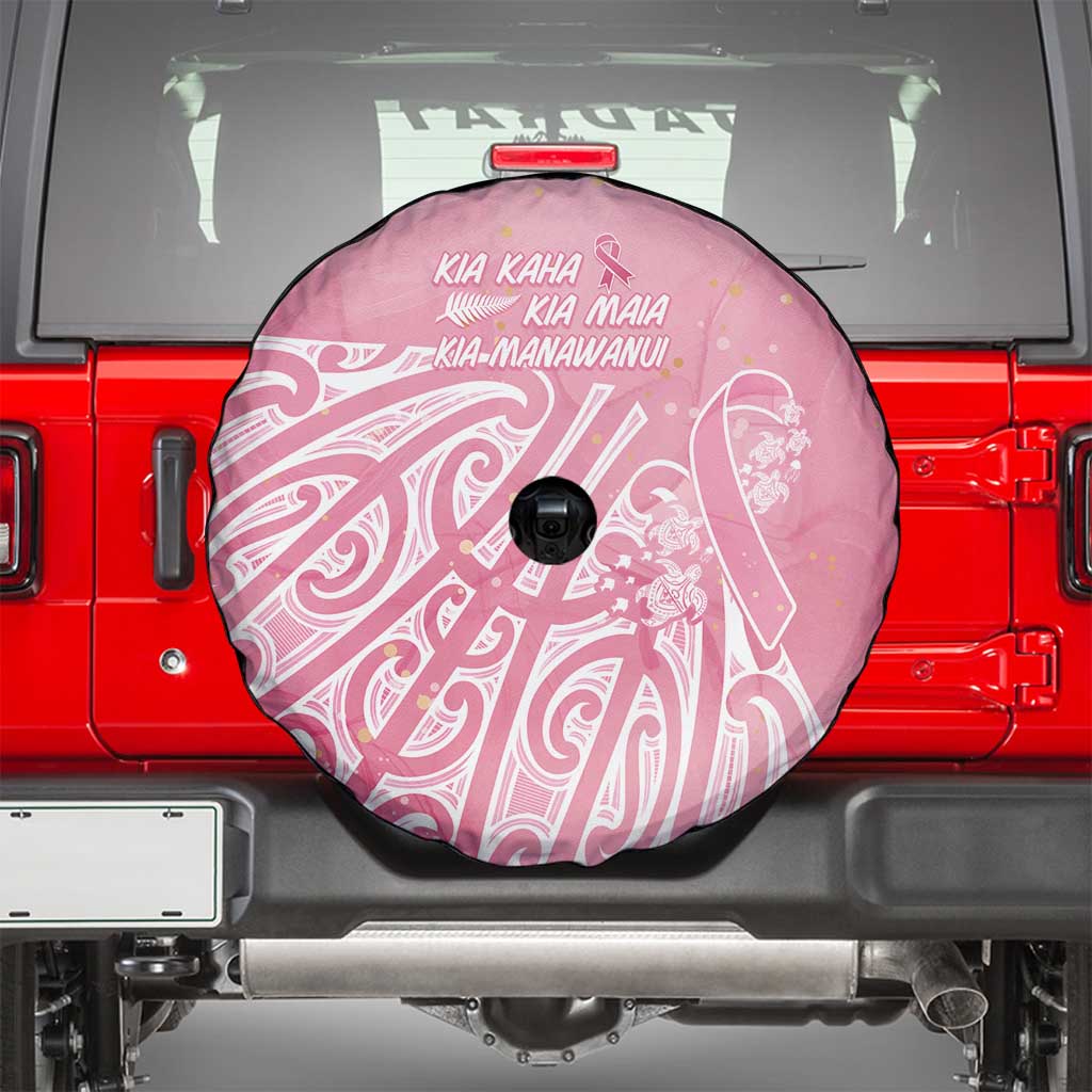 Breast Cancer Awareness Maori Spare Tire Cover Kia Kaha Kia Maia Kia Manawanui - Vibe Hoodie