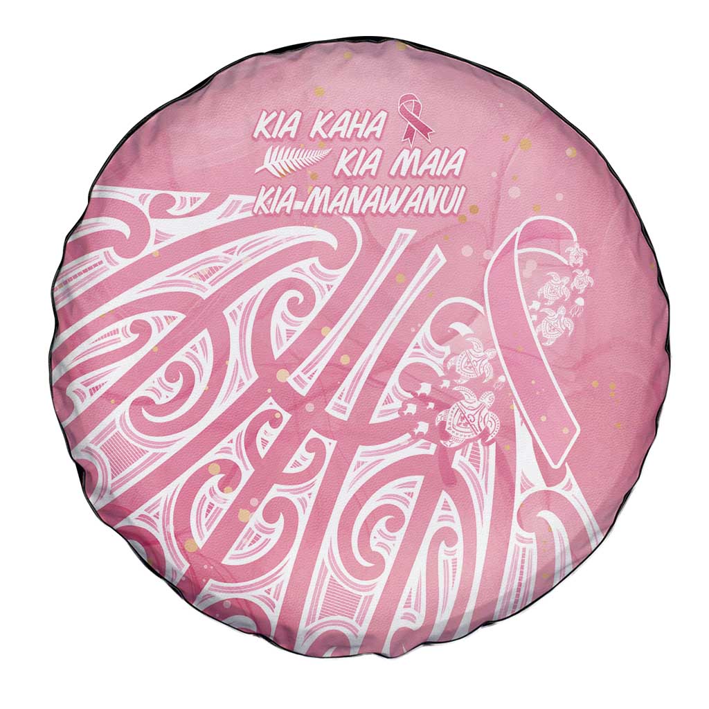Breast Cancer Awareness Maori Spare Tire Cover Kia Kaha Kia Maia Kia Manawanui - Vibe Hoodie