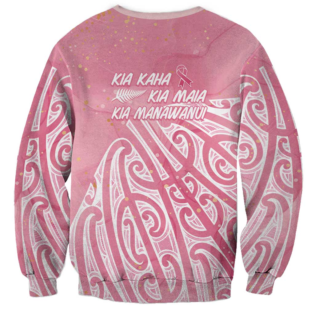 Breast Cancer Awareness Maori Sweatshirt Kia Kaha Kia Maia Kia Manawanui - Vibe Hoodie