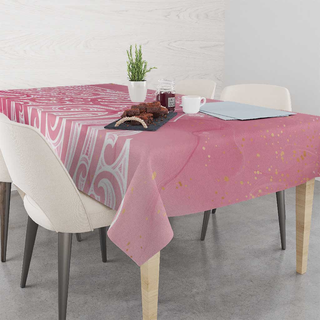 Breast Cancer Awareness Maori Tablecloth Kia Kaha Kia Maia Kia Manawanui - Vibe Hoodie