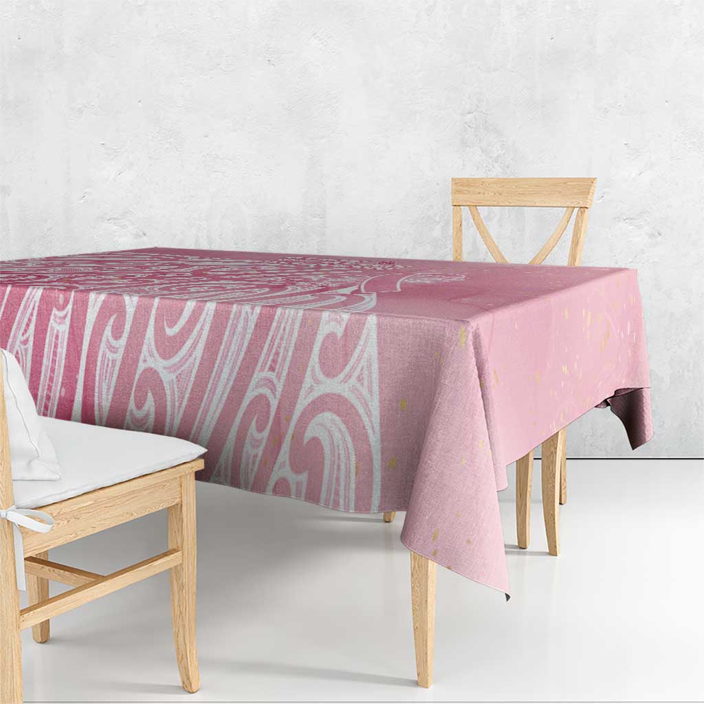 Breast Cancer Awareness Maori Tablecloth Kia Kaha Kia Maia Kia Manawanui - Vibe Hoodie