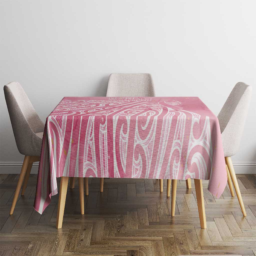 Breast Cancer Awareness Maori Tablecloth Kia Kaha Kia Maia Kia Manawanui - Vibe Hoodie