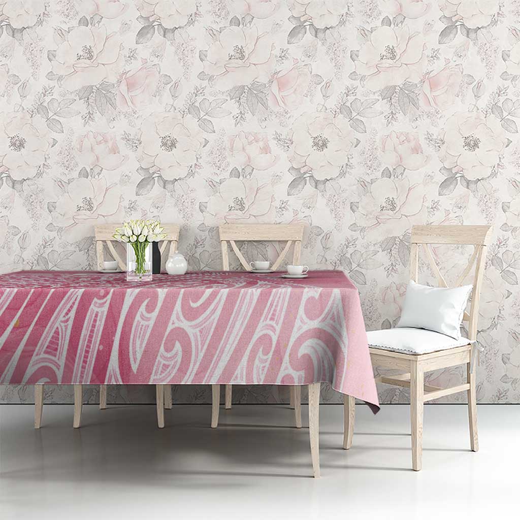 Breast Cancer Awareness Maori Tablecloth Kia Kaha Kia Maia Kia Manawanui - Vibe Hoodie