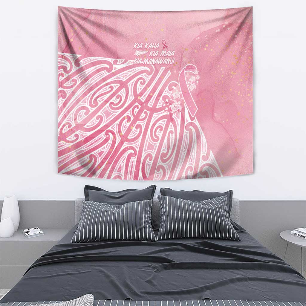 Breast Cancer Awareness Maori Tapestry Kia Kaha Kia Maia Kia Manawanui - Vibe Hoodie