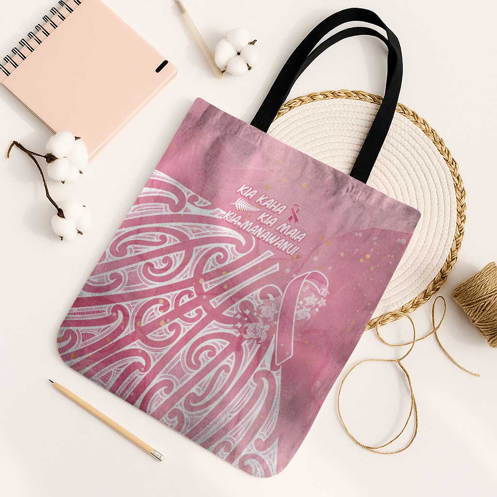 Breast Cancer Awareness Maori Tote Bag Kia Kaha Kia Maia Kia Manawanui - Vibe Hoodie