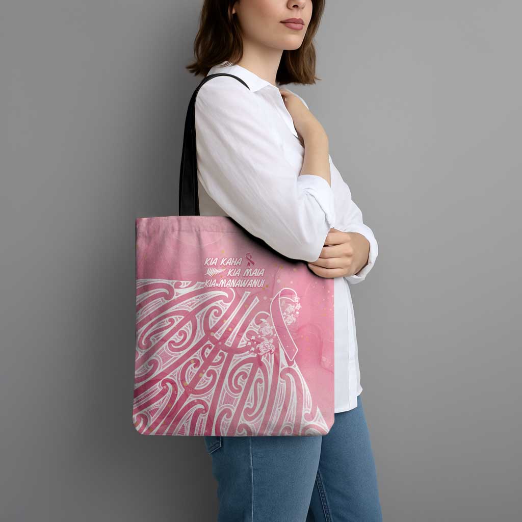 Breast Cancer Awareness Maori Tote Bag Kia Kaha Kia Maia Kia Manawanui - Vibe Hoodie