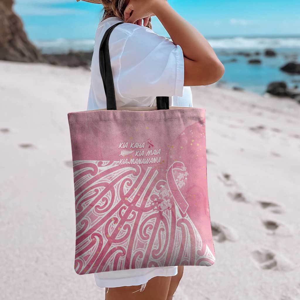 Breast Cancer Awareness Maori Tote Bag Kia Kaha Kia Maia Kia Manawanui - Vibe Hoodie