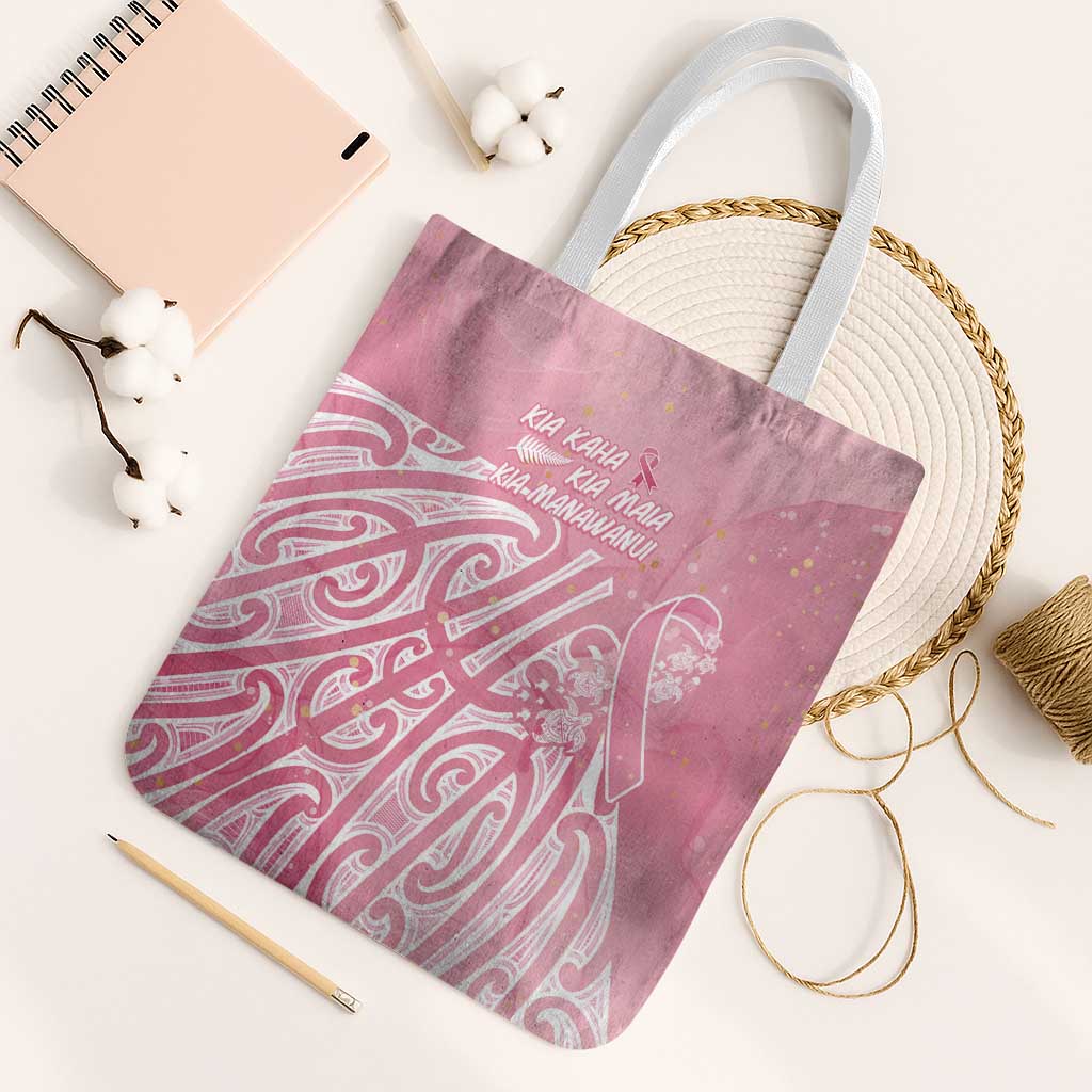 Breast Cancer Awareness Maori Tote Bag Kia Kaha Kia Maia Kia Manawanui - Vibe Hoodie