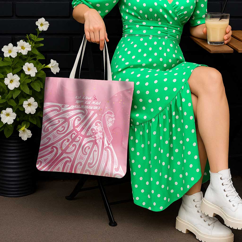 Breast Cancer Awareness Maori Tote Bag Kia Kaha Kia Maia Kia Manawanui - Vibe Hoodie