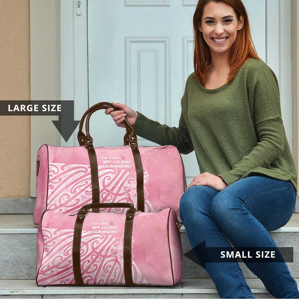 Breast Cancer Awareness Maori Travel Bag Kia Kaha Kia Maia Kia Manawanui - Vibe Hoodie