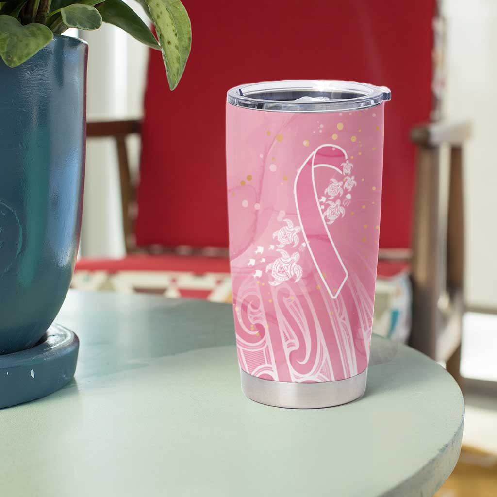 Breast Cancer Awareness Maori Tumbler Cup Kia Kaha Kia Maia Kia Manawanui - Vibe Hoodie