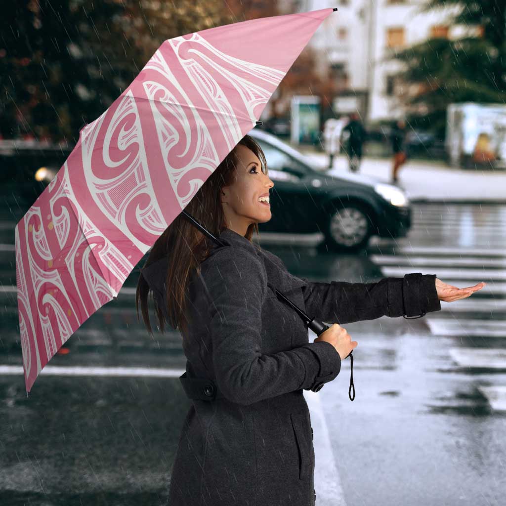 Breast Cancer Awareness Maori Umbrella Kia Kaha Kia Maia Kia Manawanui - Vibe Hoodie