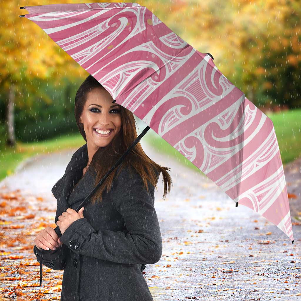 Breast Cancer Awareness Maori Umbrella Kia Kaha Kia Maia Kia Manawanui - Vibe Hoodie