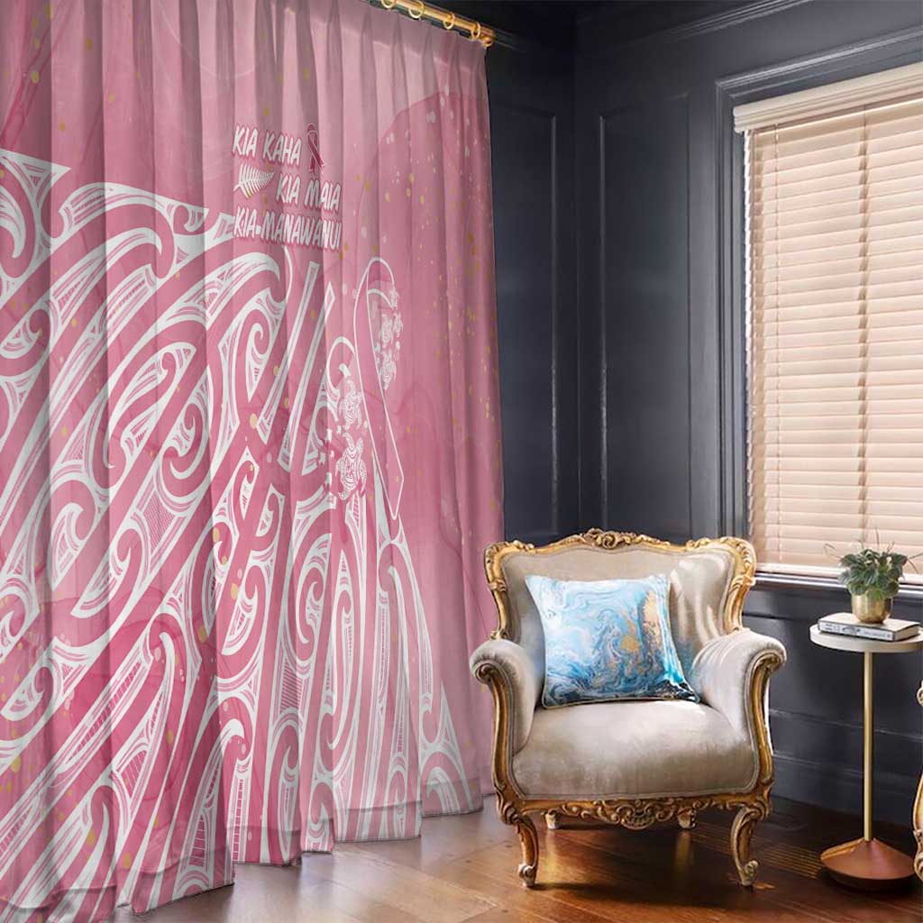 Breast Cancer Awareness Maori Window Curtain Kia Kaha Kia Maia Kia Manawanui - Vibe Hoodie