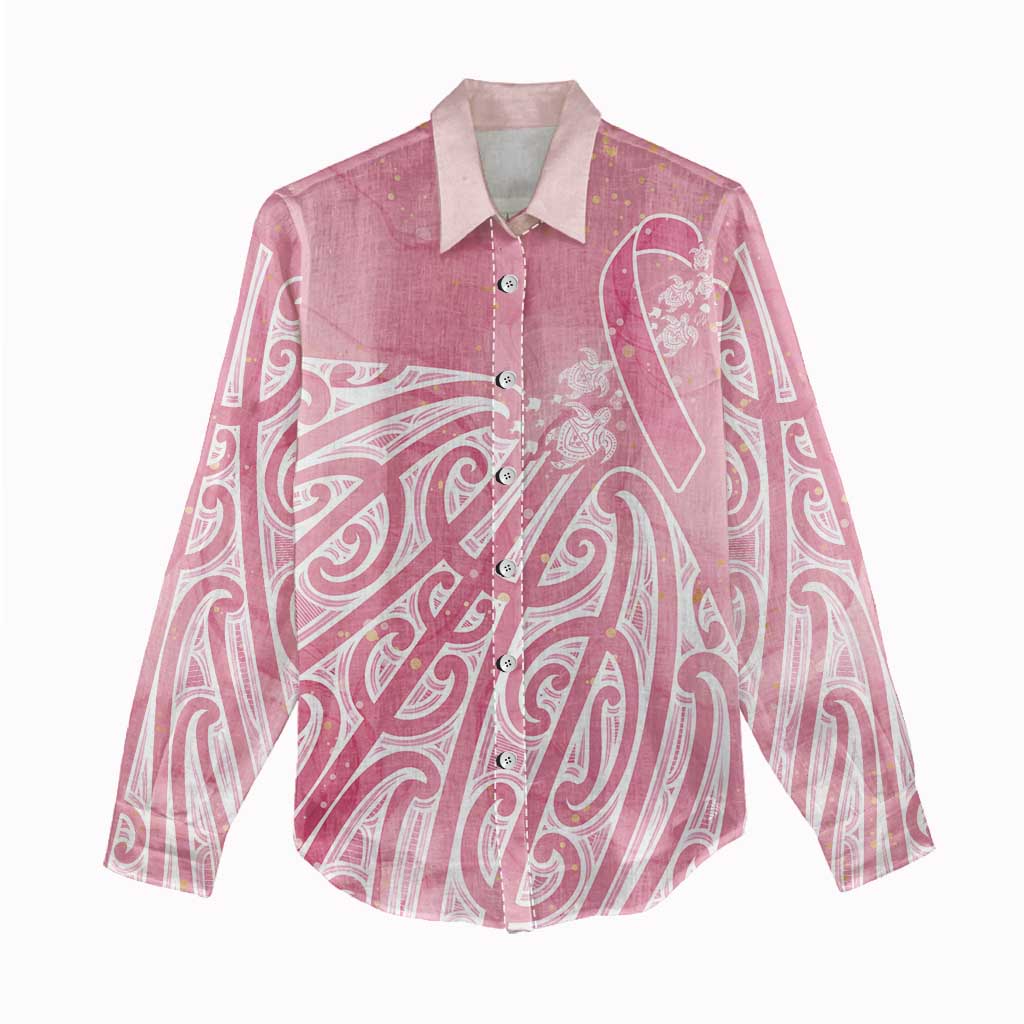 Breast Cancer Awareness Maori Women Casual Shirt Kia Kaha Kia Maia Kia Manawanui - Vibe Hoodie