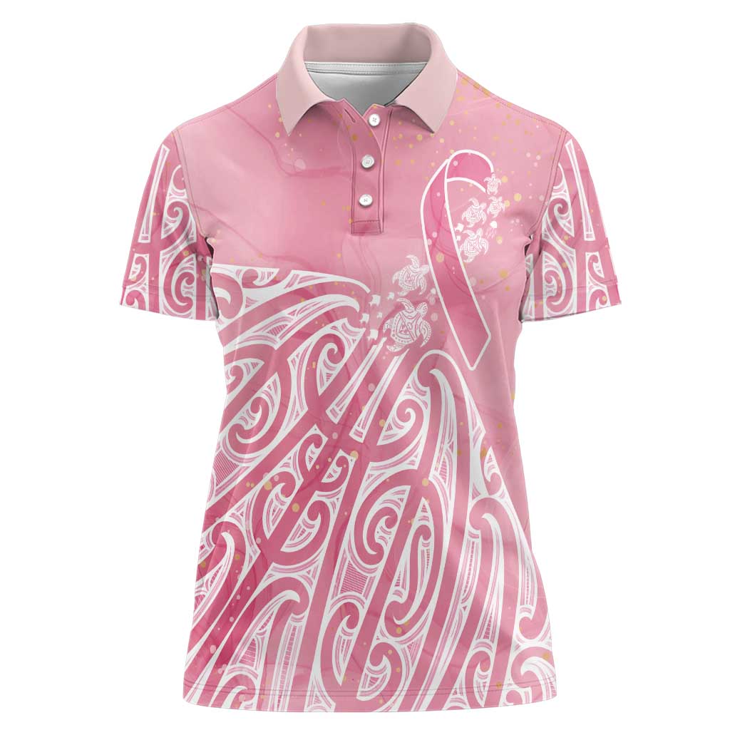 Breast Cancer Awareness Maori Women Polo Shirt Kia Kaha Kia Maia Kia Manawanui - Vibe Hoodie