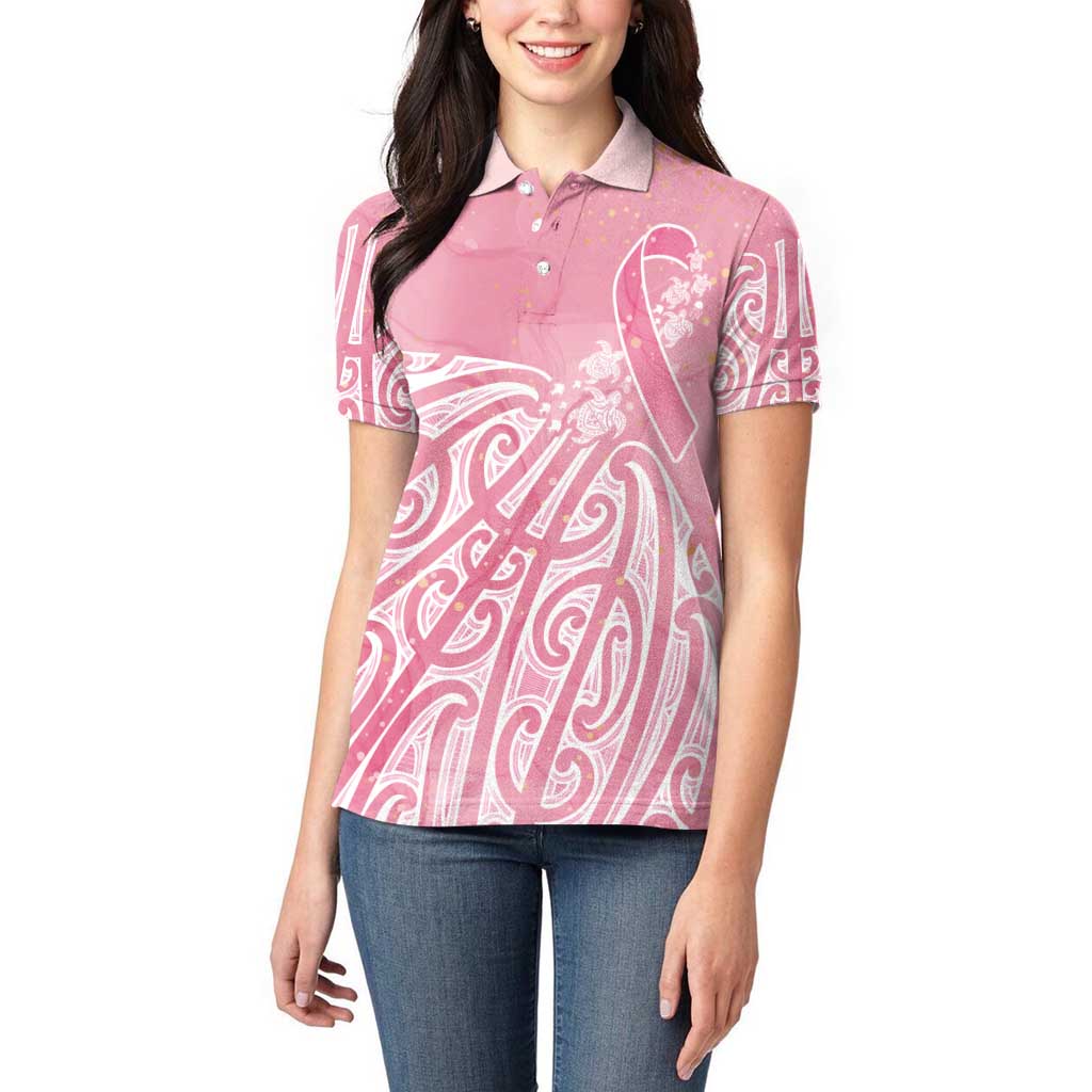 Breast Cancer Awareness Maori Women Polo Shirt Kia Kaha Kia Maia Kia Manawanui - Vibe Hoodie