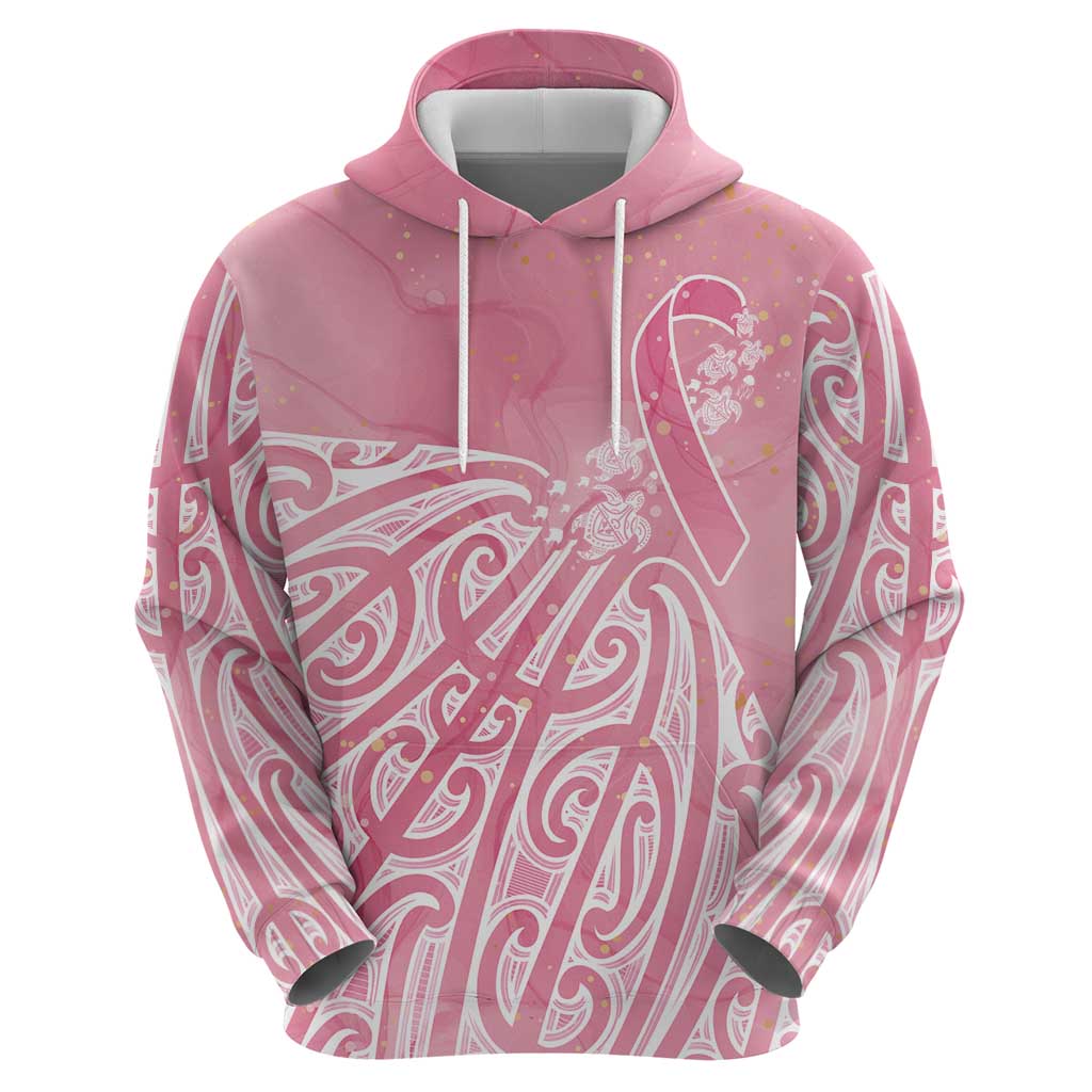 Breast Cancer Awareness Maori Zip Hoodie Kia Kaha Kia Maia Kia Manawanui - Vibe Hoodie